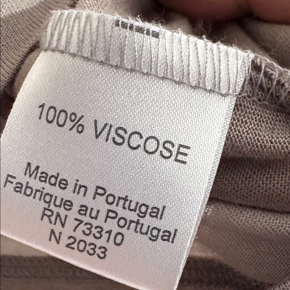 NWT Ivan Grundahl Striped Taupe and Mushroom Cropped Hoodie Size S - Picture 6 of 6